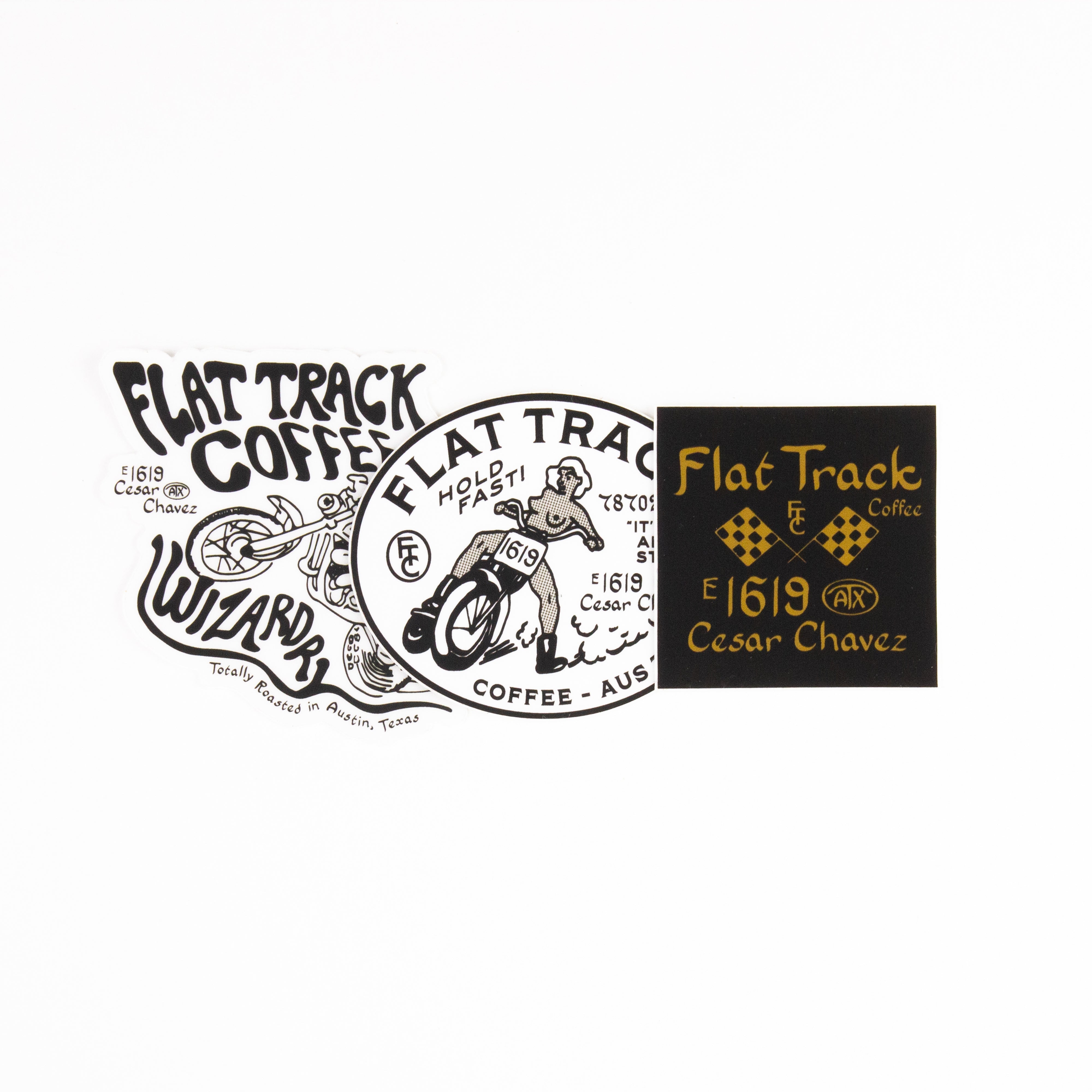 FTC STICKER PACK Flat Track Coffee Roasters